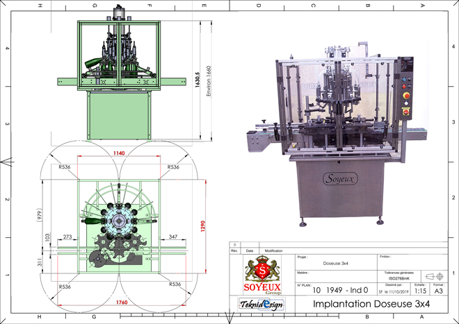 Implantation Doseuse 3x4